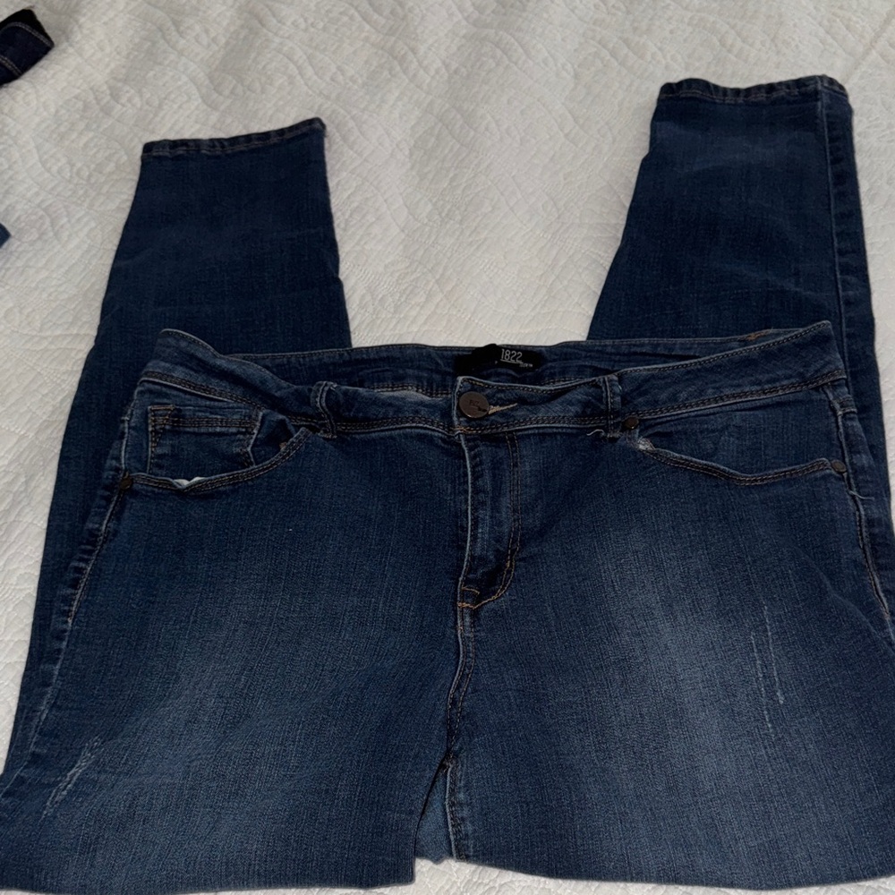 1822 Denim Women's Dark Wash Skinny Jeans